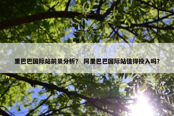 里巴巴国际站前景分析？ 阿里巴巴国际站值得投入吗？