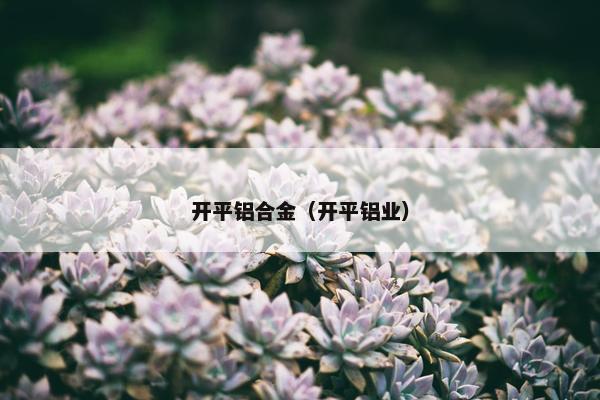 开平铝合金（开平铝业）
