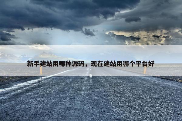 新手建站用哪种源码，现在建站用哪个平台好