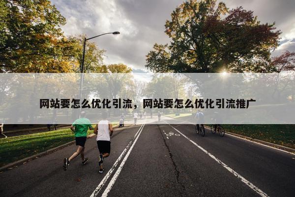 网站要怎么优化引流，网站要怎么优化引流推广