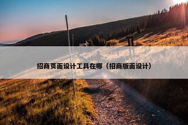 招商页面设计工具在哪（招商版面设计）