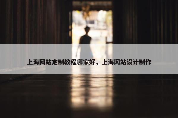 上海网站定制教程哪家好，上海网站设计制作
