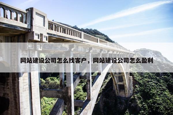网站建设公司怎么找客户，网站建设公司怎么盈利