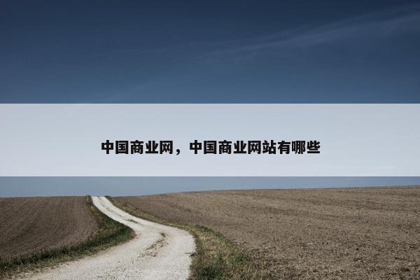 中国商业网，中国商业网站有哪些