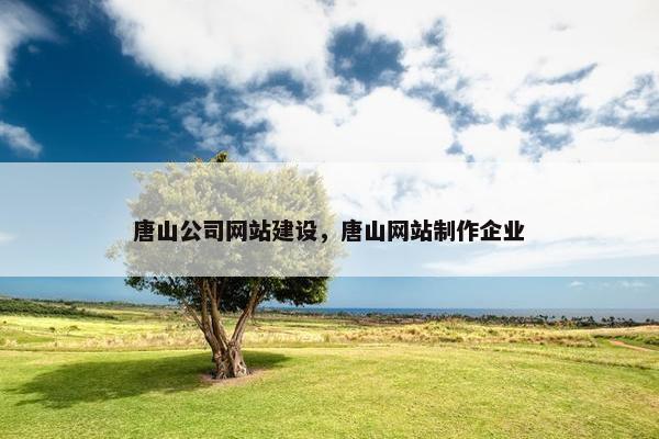 唐山公司网站建设，唐山网站制作企业