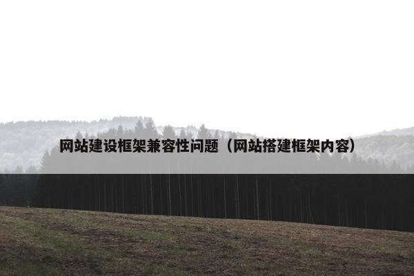 网站建设框架兼容性问题（网站搭建框架内容）