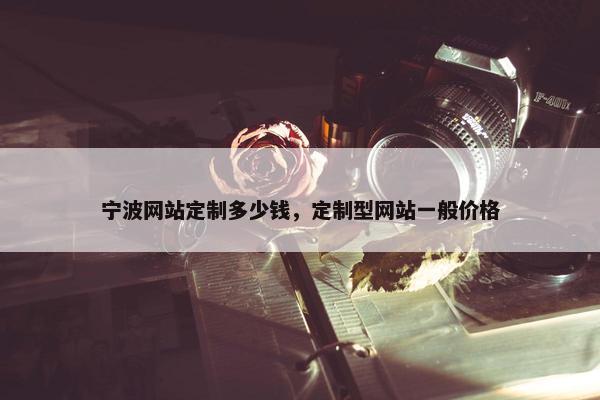 宁波网站定制多少钱，定制型网站一般价格