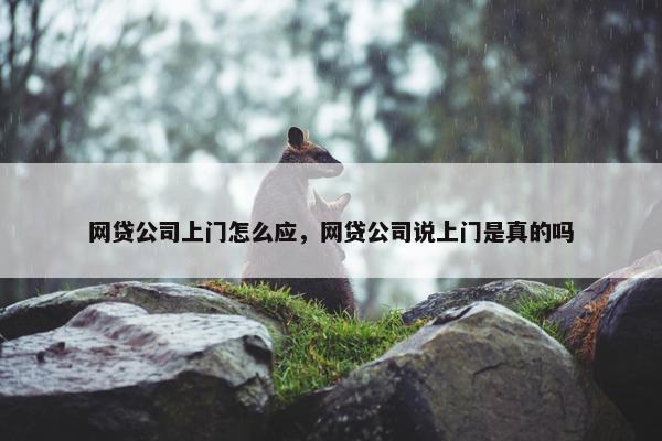 网贷公司上门怎么应，网贷公司说上门是真的吗