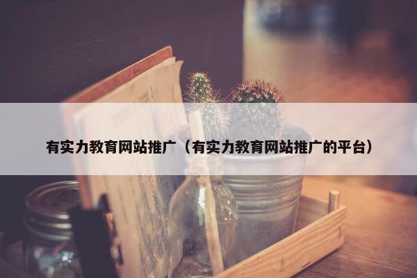 有实力教育网站推广（有实力教育网站推广的平台）