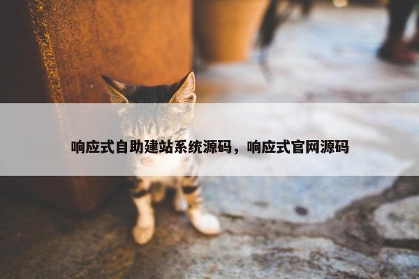 响应式自助建站系统源码，响应式官网源码