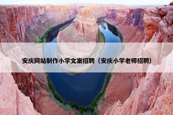 安庆网站制作小学文案招聘（安庆小学老师招聘）
