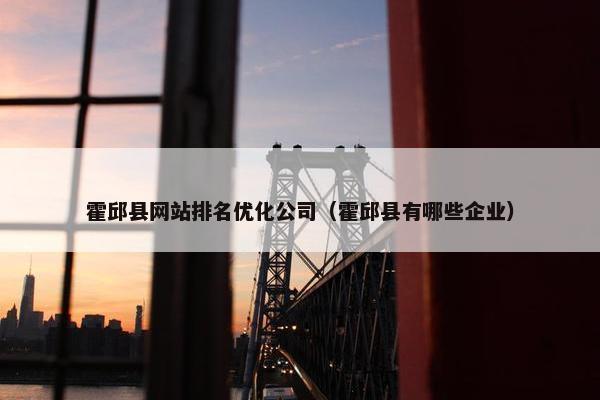 霍邱县网站排名优化公司（霍邱县有哪些企业）