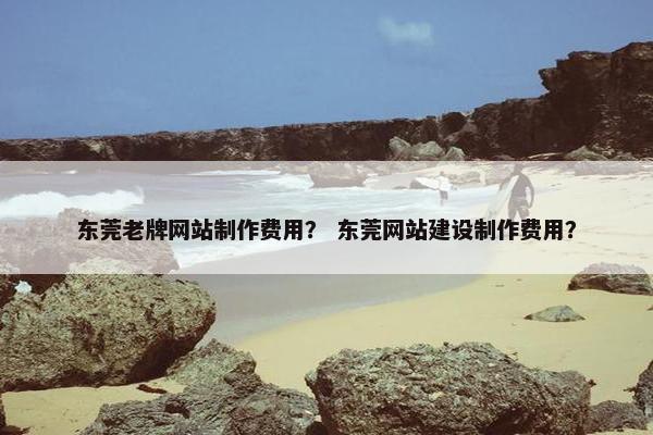 东莞老牌网站制作费用？ 东莞网站建设制作费用？