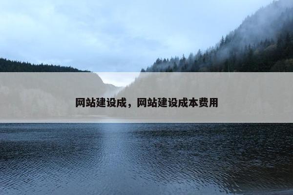 网站建设成，网站建设成本费用
