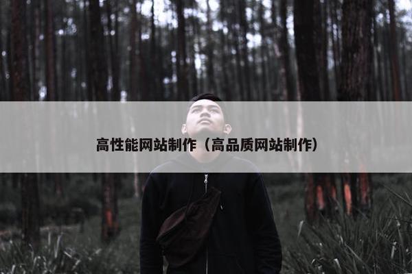 高性能网站制作（高品质网站制作）