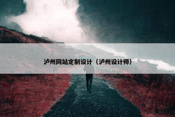 泸州网站定制设计（泸州设计师）