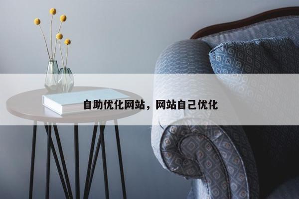 自助优化网站，网站自己优化
