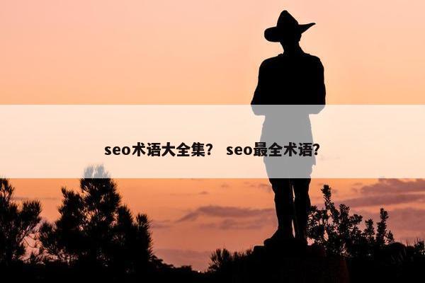 seo术语大全集？ seo最全术语？