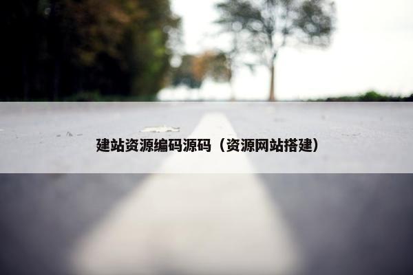 建站资源编码源码（资源网站搭建）