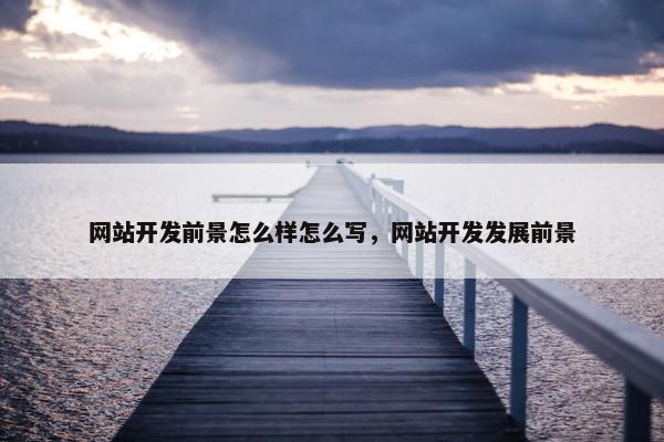 网站开发前景怎么样怎么写，网站开发发展前景