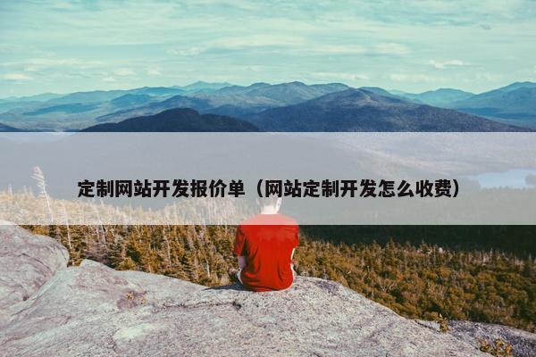 定制网站开发报价单（网站定制开发怎么收费）