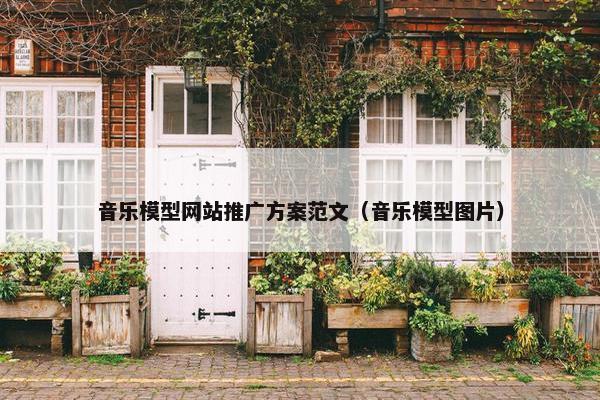 音乐模型网站推广方案范文（音乐模型图片）