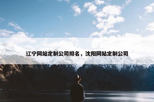 辽宁网站定制公司排名，沈阳网站定制公司
