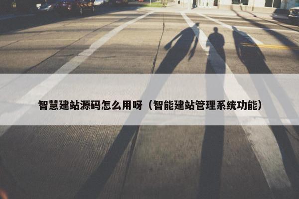 智慧建站源码怎么用呀（智能建站管理系统功能）