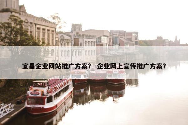 宜昌企业网站推广方案？ 企业网上宣传推广方案？