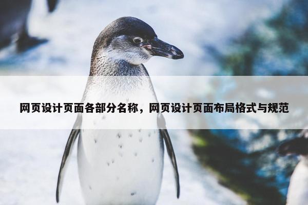 网页设计页面各部分名称，网页设计页面布局格式与规范