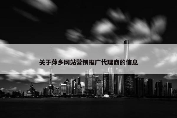 关于萍乡网站营销推广代理商的信息