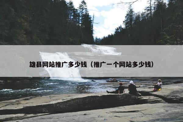 雄县网站推广多少钱（推广一个网站多少钱）