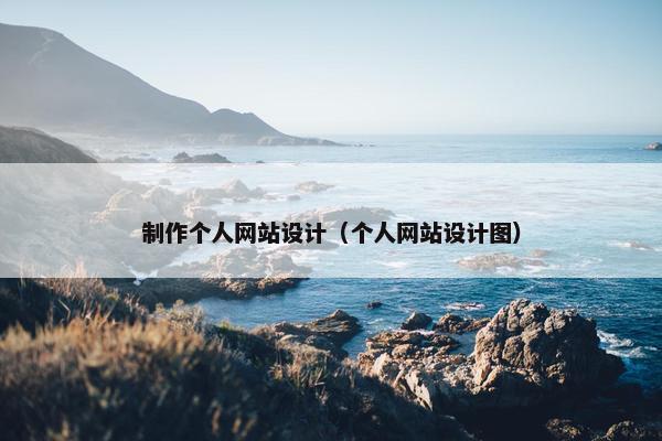制作个人网站设计（个人网站设计图）