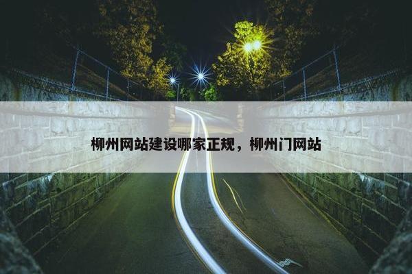 柳州网站建设哪家正规，柳州门网站