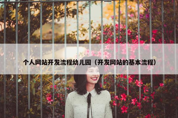 个人网站开发流程幼儿园（开发网站的基本流程）