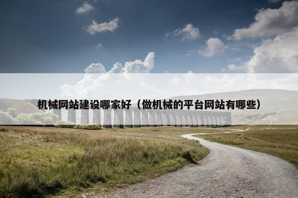 机械网站建设哪家好（做机械的平台网站有哪些）