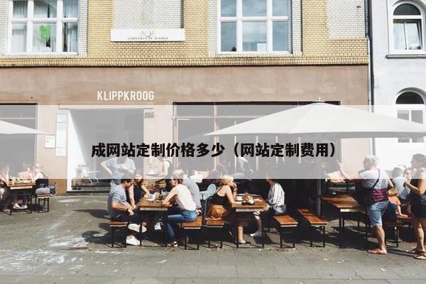 成网站定制价格多少（网站定制费用）