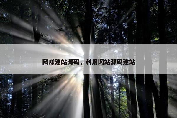 网赚建站源码，利用网站源码建站
