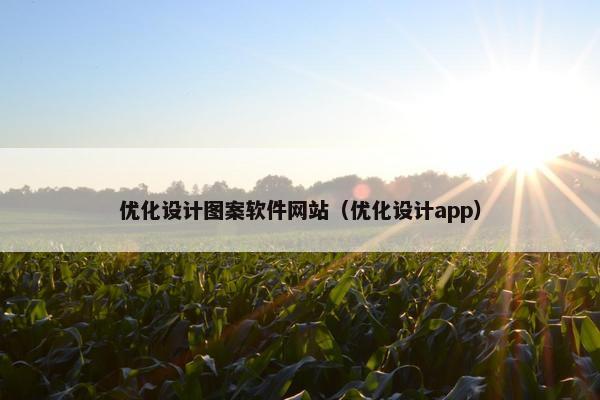 优化设计图案软件网站（优化设计app）