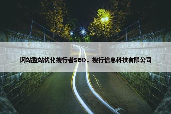 网站整站优化搜行者SEO，搜行信息科技有限公司