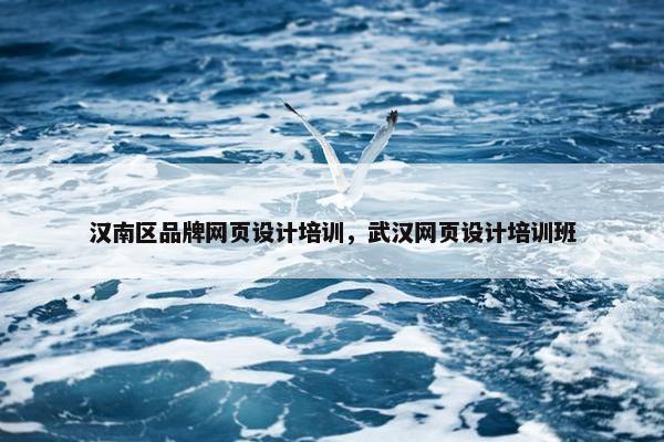 汉南区品牌网页设计培训，武汉网页设计培训班