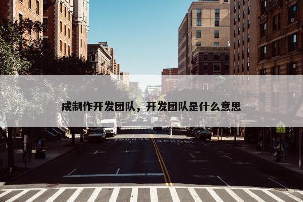 成制作开发团队，开发团队是什么意思