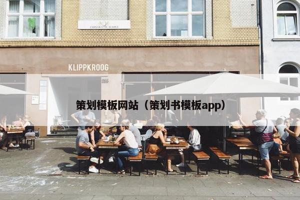 策划模板网站（策划书模板app）