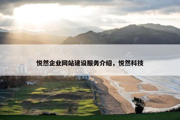 悦然企业网站建设服务介绍，悦然科技