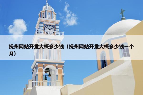 抚州网站开发大概多少钱（抚州网站开发大概多少钱一个月）
