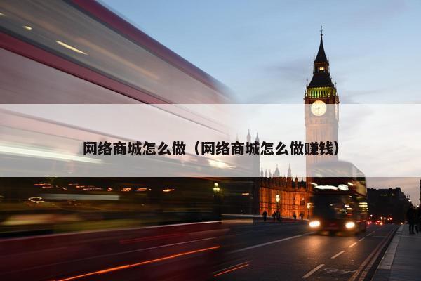 网络商城怎么做（网络商城怎么做赚钱）