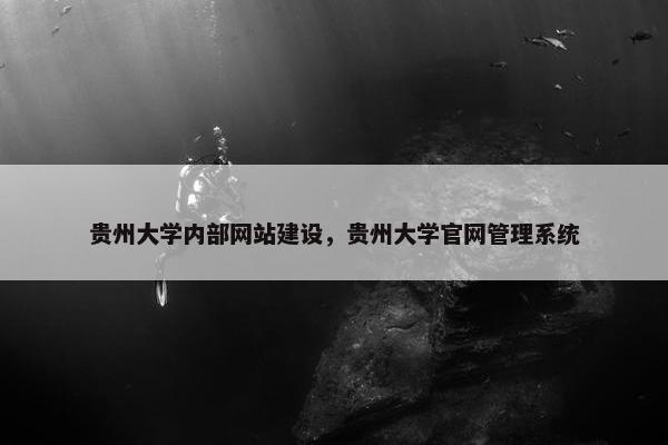 贵州大学内部网站建设，贵州大学官网管理系统