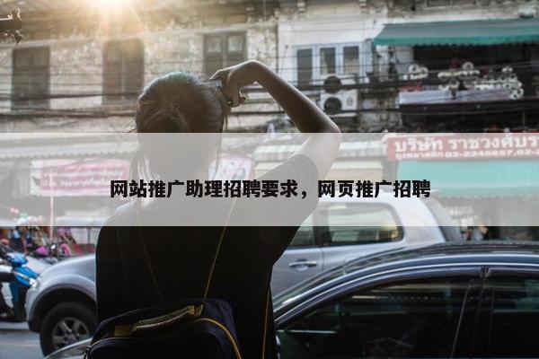 网站推广助理招聘要求，网页推广招聘