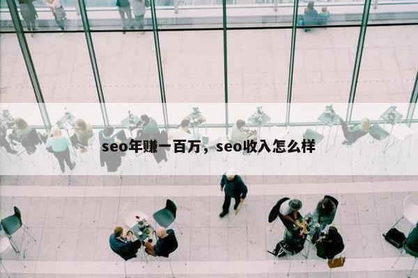 seo年赚一百万，seo收入怎么样