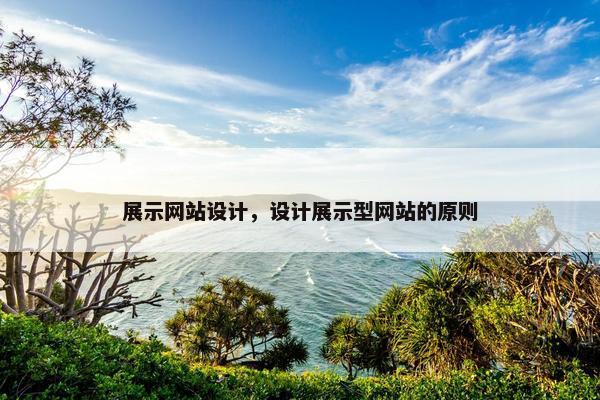 展示网站设计，设计展示型网站的原则